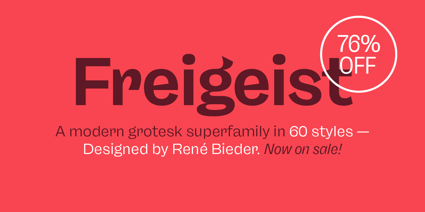 Freigeist XWide Font preview